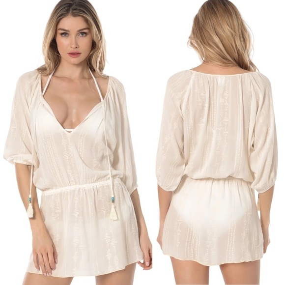 Becca by Rebecca Virtue Desert Vibe Tunic in Natural - Picture 1 of 12